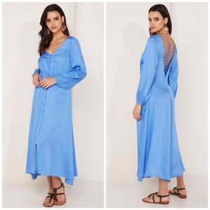 Free People Later Days midi dress size 8